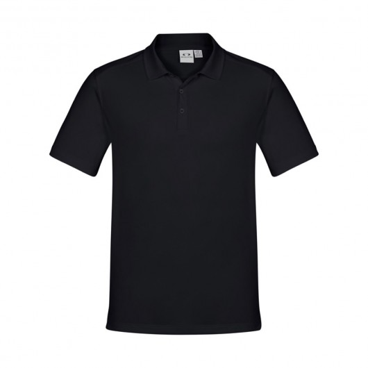 Solid Black Aero Polos